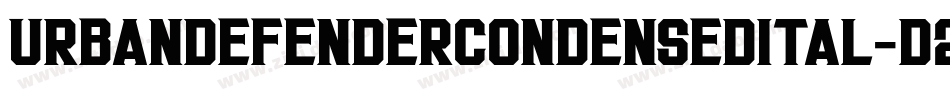 UrbanDefenderCondensedItal-D2dR字体转换