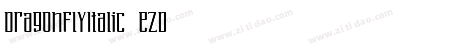 DragonFlyItalic-7eZD字体转换