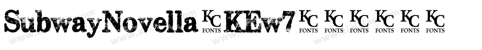 SubwayNovella-KEw7字体转换