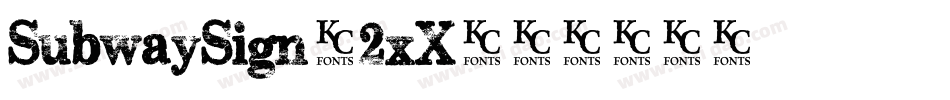 SubwaySign-2xX字体转换
