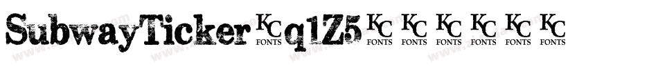 SubwayTicker-q1Z5字体转换
