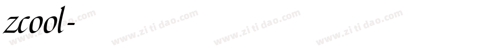 zcool字体转换