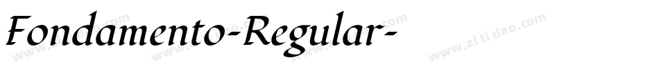 Fondamento-Regular字体转换