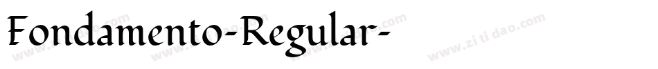 Fondamento-Regular字体转换