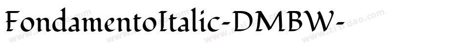 FondamentoItalic-DMBW字体转换