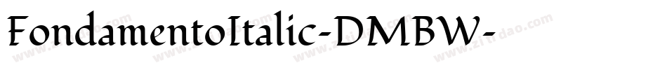 FondamentoItalic-DMBW字体转换