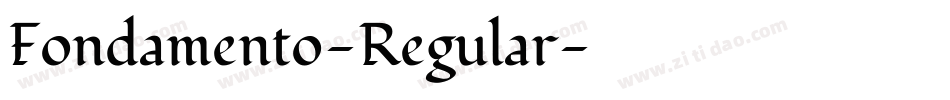 Fondamento-Regular字体转换