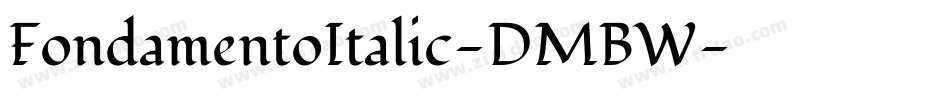 FondamentoItalic-DMBW字体转换