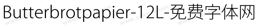 Butterbrotpapier-12L字体转换