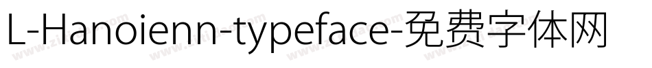L-Hanoienn-typeface字体转换