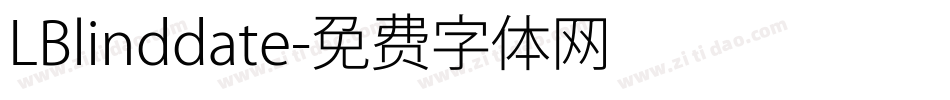 LBlinddate字体转换