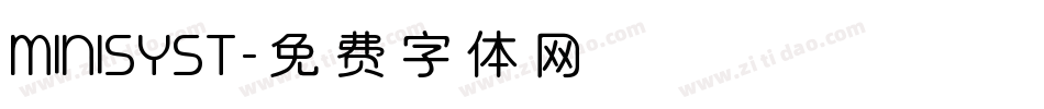 MINISYST字体转换