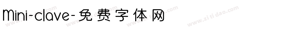 Mini-clave字体转换