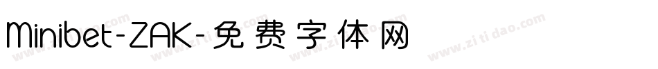 Minibet-ZAK字体转换