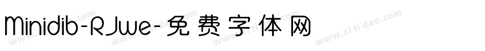 Minidib-RJwe字体转换