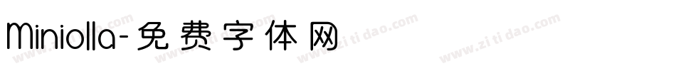 Miniolla字体转换