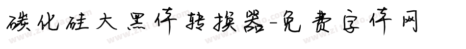 碳化硅大黑体转换器字体转换
