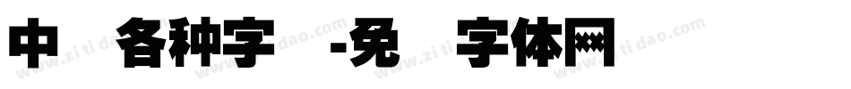 中国各种字库字体转换