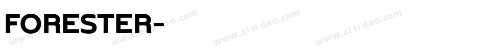 FORESTER字体转换