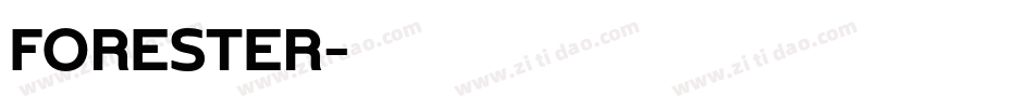FORESTER字体转换