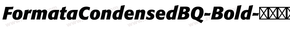 FormataCondensedBQ-Bold字体转换
