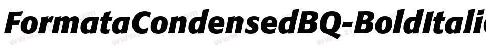FormataCondensedBQ-BoldItalic字体转换