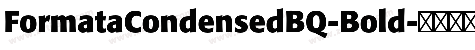 FormataCondensedBQ-Bold字体转换