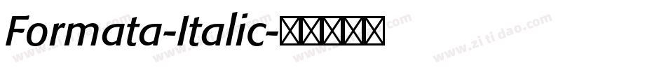 Formata-Italic字体转换