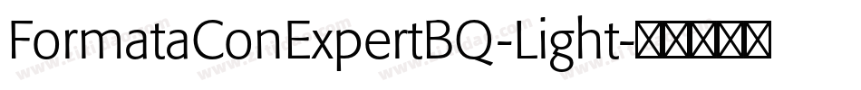 FormataConExpertBQ-Light字体转换