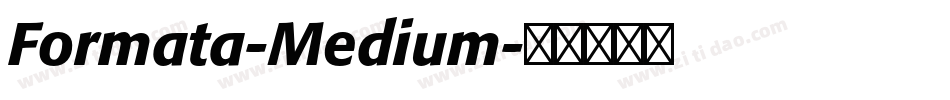 Formata-Medium字体转换
