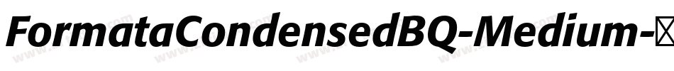 FormataCondensedBQ-Medium字体转换