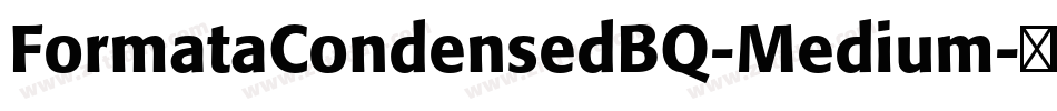 FormataCondensedBQ-Medium字体转换