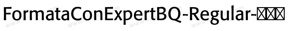 FormataConExpertBQ-Regular字体转换