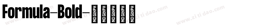 Formula-Bold字体转换