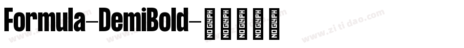 Formula-DemiBold字体转换