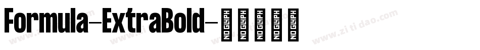 Formula-ExtraBold字体转换