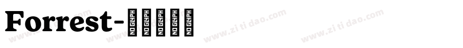 Forrest字体转换