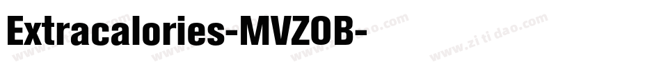 Extracalories-MVZOB字体转换