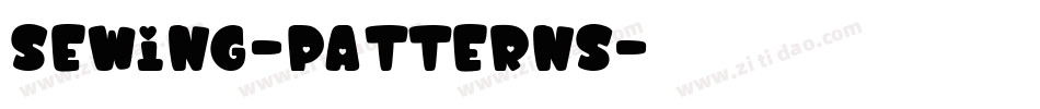 Sewing-Patterns字体转换