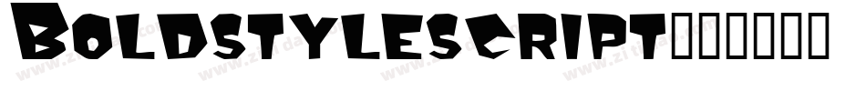 Boldstylescript字体转换