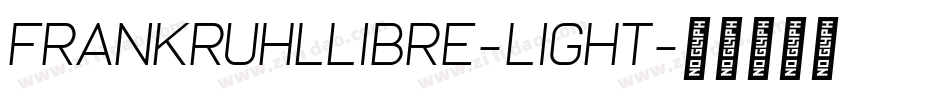 FrankRuhlLibre-Light字体转换
