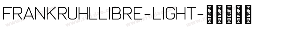 FrankRuhlLibre-Light字体转换