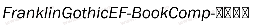 FranklinGothicEF-BookComp字体转换