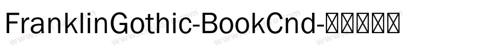 FranklinGothic-BookCnd字体转换