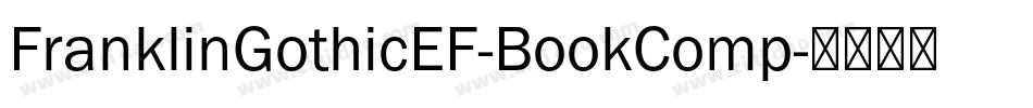 FranklinGothicEF-BookComp字体转换