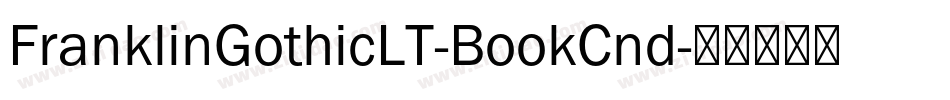 FranklinGothicLT-BookCnd字体转换