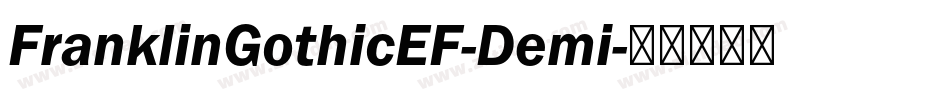 FranklinGothicEF-Demi字体转换