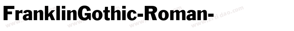FranklinGothic-Roman字体转换