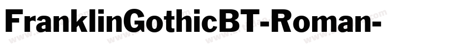 FranklinGothicBT-Roman字体转换