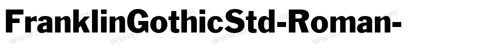 FranklinGothicStd-Roman字体转换